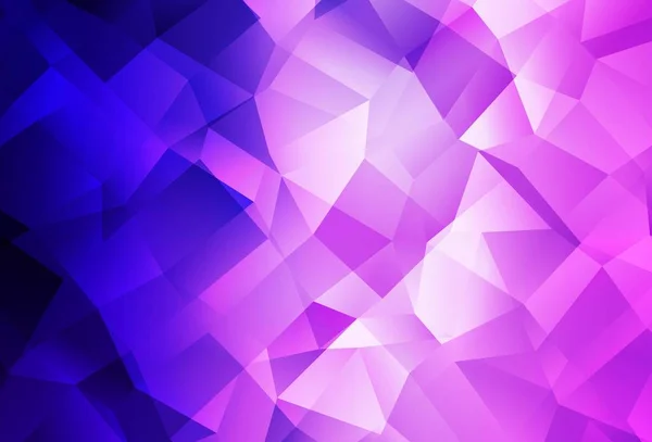 Светло Фиолетовый Розовый Полигональный Фон Красочная Иллюстрация Абстрактном Стиле Треугольниками — стоковый вектор