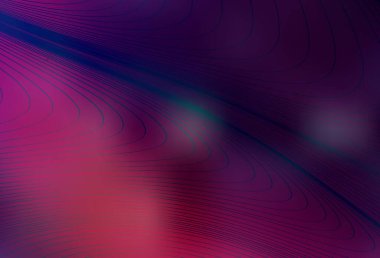 Bükülmüş çizgileri olan koyu pembe vektör şablonu. Yaratıcı illüstrasyon, yarım tonlu ve eğimli. İşiniz için en iyi tasarım.