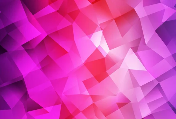 Light Purple Pink Vector Abstract Mosaic Backdrop Shining Colorful Illustration — Stock Vector