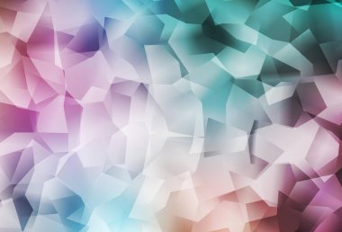 Açık yeşil, kırmızı vektör düşük polimerli doku. Üçgenli renkli soyut çizimler. Marka kitabınız için yeni şablon.