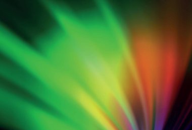 Açık yeşil, kırmızı vektör bulanık desen. Eğilimli zarif, parlak bir çizim. İşiniz için yeni tasarım.