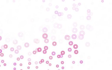 Noktalı açık pembe vektör arkaplanı. Bulanık yağmur damlaları olan soyut bir çizim. Marka kitabınız için yeni şablon.