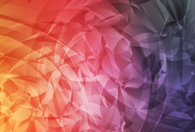 Açık pembe, soyut şekilli sarı vektör arkaplan. Soyut tarzda rengarenk gradyan şekilleri olan bir resim. İşiniz için en iyi akıllı tasarım.