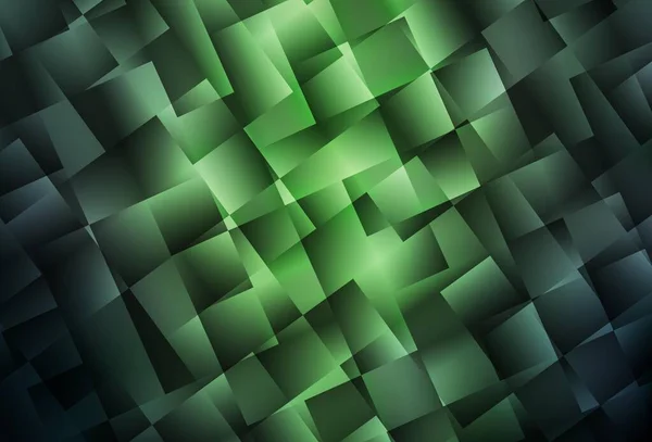 Tmavě Zelené Vektorové Pozadí Polygonálním Stylu Ilustrace Sadou Barevných Obdélníků — Stockový vektor