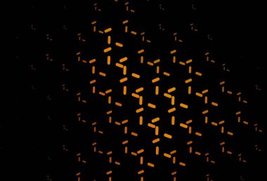 Renkli çizgileri olan koyu turuncu vektör dokusu. Çizgilerle modern geometrik soyut çizim. İş ilanınız için akıllı tasarım.