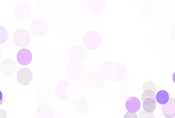 Hellvioletter Vektorhintergrund Mit Flecken Schöne Farbige Illustration Mit Verschwommenen Kreisen — Stockvektor