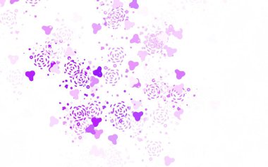 Rastgele şekilli açık mor vektör deseni. Soyut gradyan şekilli basit renkli çizimler. Bir cep telefonu için arka plan.