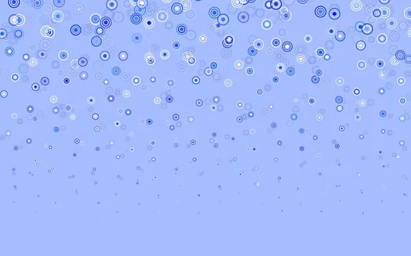 Light Blue Vector Pattern Spheres Glitter Abstract Illustration Blurred Drops — Stock Vector