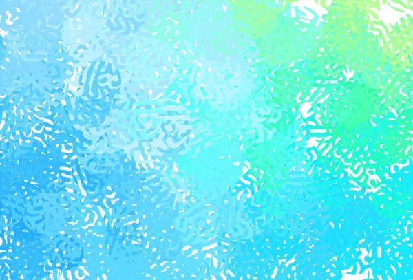 Modèle Vectoriel Bleu Clair Vert Avec Des Formes Chaotiques Design — Image vectorielle