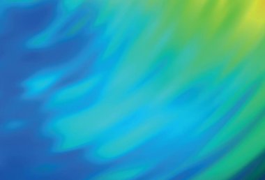 Açık mavi, yeşil vektör renkli bulanık arkaplan. Soyut ve gradyan renkte renkli çizimler. İş tasarımınız için yeni biçim.