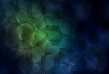 Soyut şekilli koyu yeşil vektör dokusu. Renkli rastgele şekillerle modern soyut illüstrasyon. Duvar kağıtları için zarif tasarım.