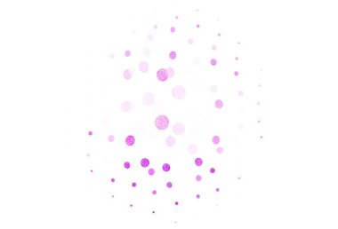 Noktalı açık pembe vektör arkaplanı. Parlak renkli soyut çemberlerin olduğu bir resim. Poster ve web siteleri için tasarım.
