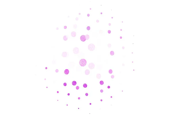Light Pink Vector Backdrop Dots Illustration Set Shining Colorful Abstract — Stock Vector