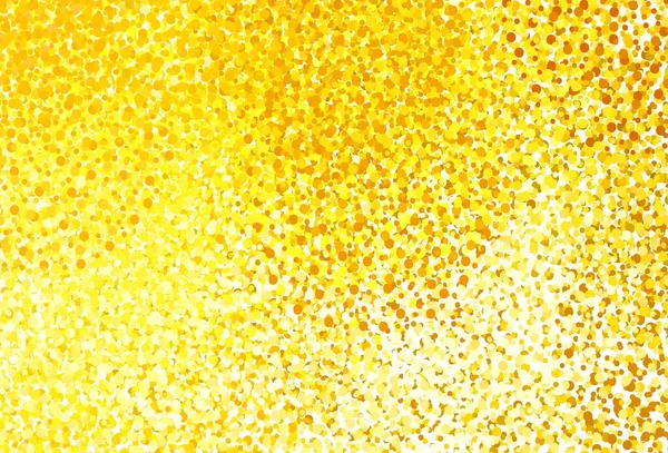 泡のある明るい黄色のベクトル背景 自然のスタイルで色の泡と抽象的なイラスト チラシのパターン — ストックベクタ