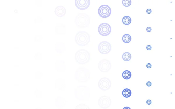 Modèle Vectoriel Violet Clair Avec Des Cercles Design Décoratif Flou — Image vectorielle