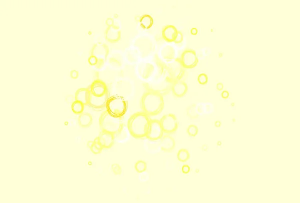 Modèle Vectoriel Rouge Clair Jaune Avec Des Cercles Illustration Avec — Image vectorielle