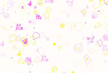 Memphis şekilli Light Multicolor vektör arkaplanı. Soyut gradyan şekilli basit renkli çizimler. Web siteniz için basit tasarım.