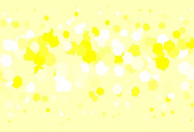 Soyut biçimlerde açık sarı vektör dokusu. Renkli rastgele şekillerle modern soyut illüstrasyon. Bir cep telefonu için arka plan.