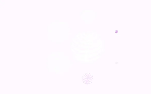 Ανοιχτό Ροζ Πράσινο Διάνυσμα Αφηρημένο Φόντο Κλαδιά Δέντρα Εικονογράφηση Σκίτσα — Διανυσματικό Αρχείο