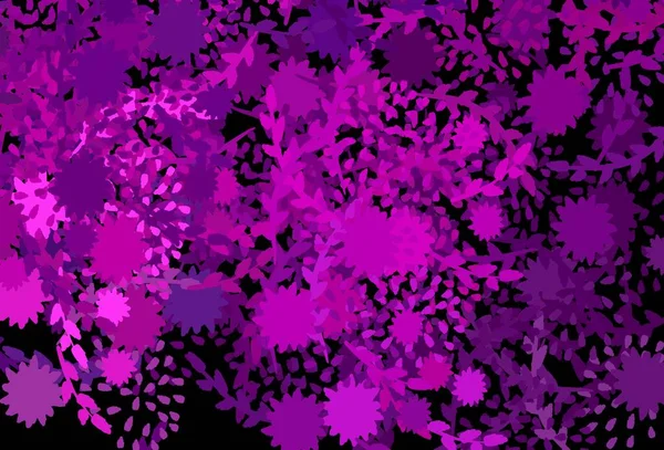 Темно Фиолетовый Вектор Искушает Хаотичными Цветами Современная Абстрактная Иллюстрация Красочными — стоковый вектор