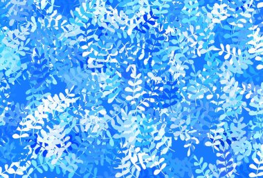 Hafif Mor vektör karalama arkaplanı yapraklarla. Karalama tarzında yaprakları olan belirsiz bir çizim. Web siteniz için Doodle tasarımı.