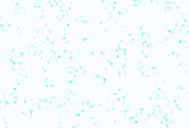 Açık mavi, aritmetik işaretli yeşil vektör arkaplan. Beyaz arkaplanda gradyanı olan renkli matematiksel işaretler. Okul ve dil bilgisi siteleri için desen.