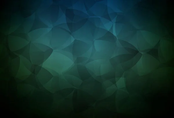Texture Mosaïque Triangle Vectoriel Vert Foncé Échantillon Géométrique Triangulaire Avec — Image vectorielle