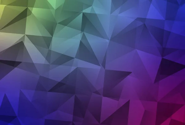 Modèle Polygonal Vecteur Multicolore Léger Illustration Colorée Brillante Avec Des — Image vectorielle