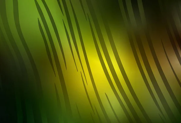 Dark Green Žlutý Vektor Moderní Elegantní Pozadí Moderní Abstraktní Ilustrace — Stockový vektor