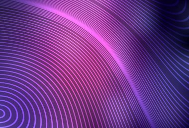 Koyu mor, pembe çizgili vektör arkaplan. Soyut ve gradyan renkte renkli çizimler. Tasarımınız için desen.
