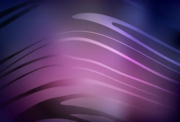 Mise Page Vectorielle Violet Foncé Avec Des Lignes Courbes Échantillon — Image vectorielle
