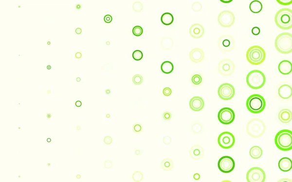 Texture Vectorielle Vert Clair Jaune Avec Disques Illustration Abstraite Moderne — Image vectorielle