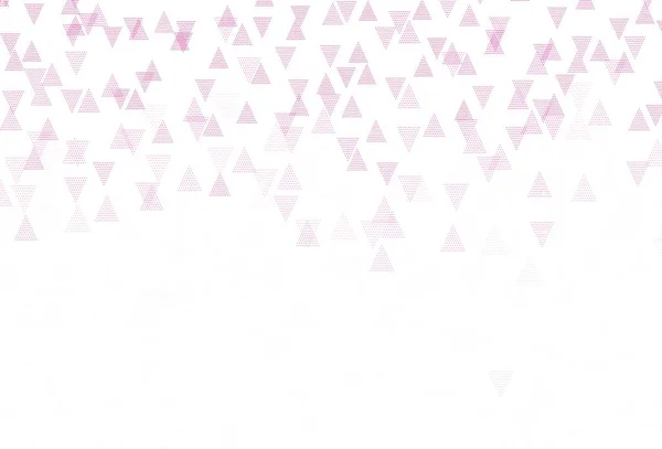 Світло Рожевий Векторний Фон Лініями Трикутниками Красива Ілюстрація Трикутниками Стилі — стоковий вектор