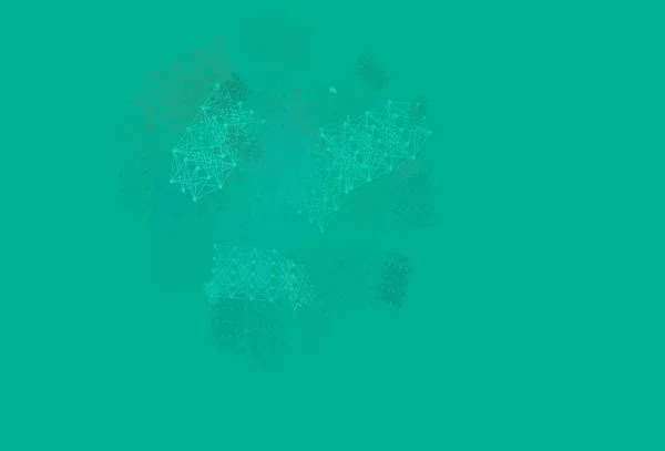 Світло Зелений Векторний Фон Даними Штучного Інтелекту Блискучі Ілюстрації Формами — стоковий вектор
