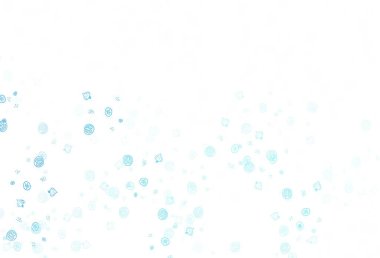 Organik yemekle hafif Mavili vektör şablonu. Çizim tarzında taze yiyecek seti. Reklam, poster, kafeler veya restoranlar için tasarım.