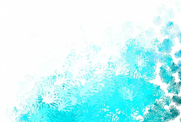 Hellrosa Blauer Vektor Doodle Hintergrund Mit Ästen Leuchtend Farbige Illustration — Stockvektor