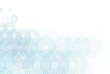 Işık Mavisi vektör arkaplanı üzerinde noktalar ve çizgiler var. Renkli noktalı modern soyut çizimler. Fütürist reklamlar ve kitapçıklar için şablon.