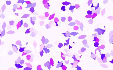 Açık Mor, soyut şekilli pembe vektör dokusu. Modern tarzda değişen renkli kaotik formlar. İşiniz için en iyi akıllı tasarım.