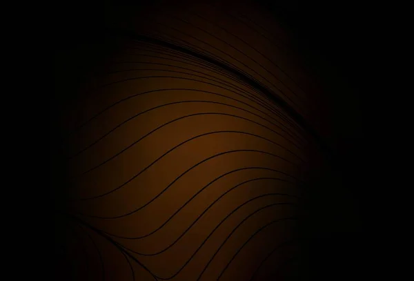 Dark Brown Vector Background Bent Lines Circumflex Abstract Illustration Gradient — Stock Vector