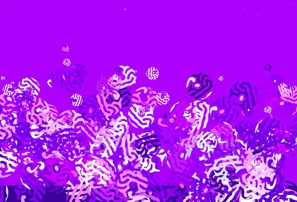 Світло Фіолетовий Векторний Фон Абстрактними Формами Барвисті Хаотичні Форми Градієнтом — стоковий вектор
