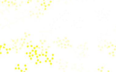 Yapay zeka kavramına sahip açık sarı vektör dokusu. Renkli yapay zeka yapısı, eğimli çizgiler ve noktalar. Bilim için desen, geleceksel tasarımlar..