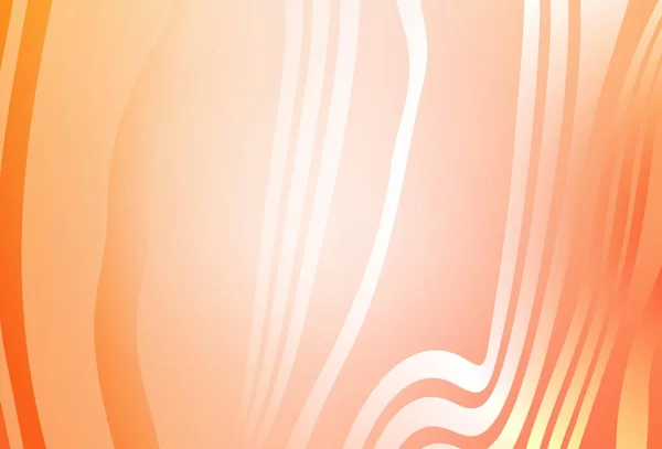 Текстура Светло Оранжевого Вектора Изогнутыми Линиями Красочный Геометрический Образец Градиентными — стоковый вектор