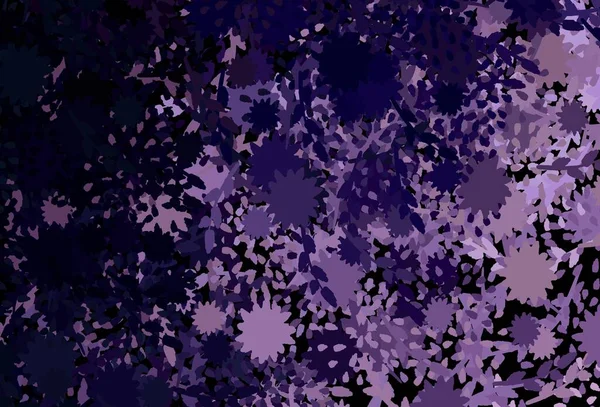 Patrón Vectorial Morado Oscuro Con Formas Aleatorias Ilustración Abstracta Moderna — Vector de stock