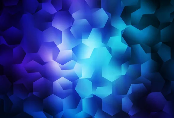 Motif Mosaïque Abstrait Vectoriel Bleu Foncé Illustration Colorée Dans Style — Image vectorielle