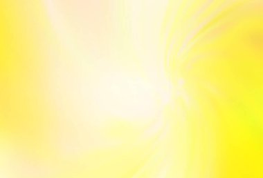 Açık sarı vektör bulanık şablon. Gradyan tasarımlı, soyut, ışıltılı çizimler. Marka kitabınız için yeni biçim tasarımı.