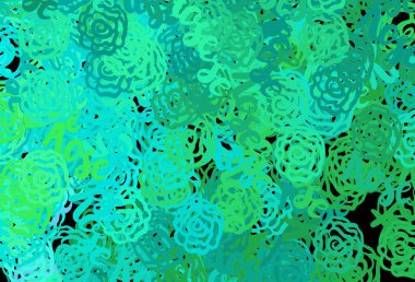 Karmaşık şekilli açık yeşil vektör şablonu. Modern tarzda değişen renkli kaotik formlar. Kartvizitiniz için modern tasarım.