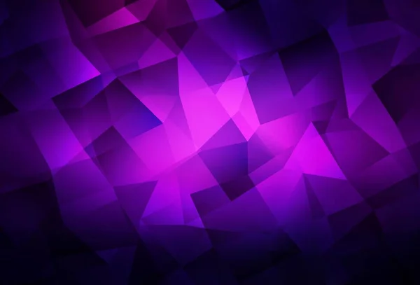 Dark Purple Pink Vector Abstract Mosaic Backdrop Sample Polygonal Shapes — Stock Vector