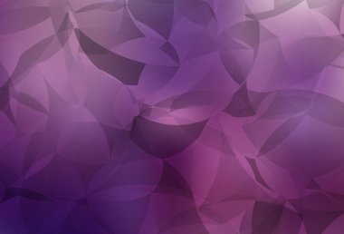 Açık Mor, pembe vektör soyut çokgen arkaplan. Üçgenlerden oluşan parlayan çokgen çizimler. İşiniz için en iyi üçgen tasarım.