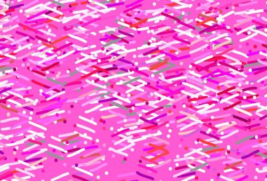 Parlak çizgili açık mor vektör arkaplan. Çizgilerle modern geometrik soyut çizim. Reklam, kitapçıklar, broşürler için desen.