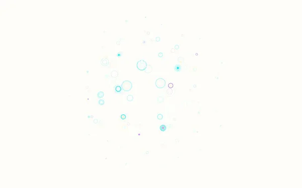 Modèle Vectoriel Bleu Clair Jaune Avec Des Cercles Illustration Avec — Image vectorielle